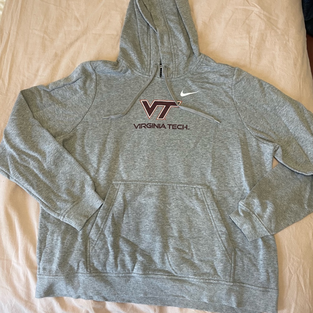 Nike Virginia Tech Hokies Heathered Gray Hoodie - Size XL